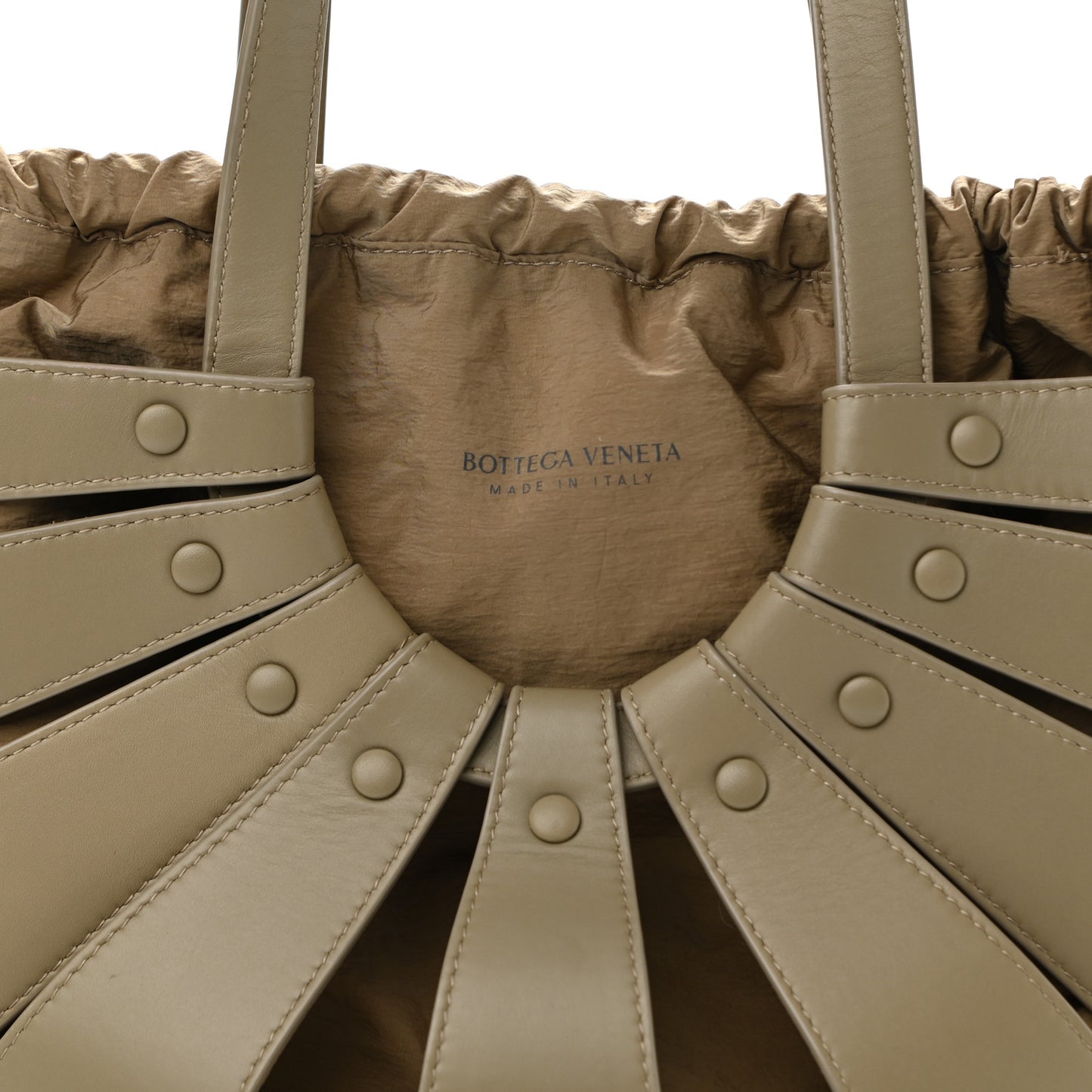French Calfskin Shell Bag Taupe