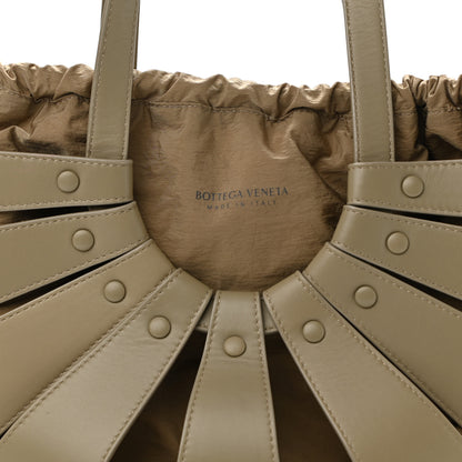 Bottega Veneta French Calfskin Shell Bag Taupe 10 of 10