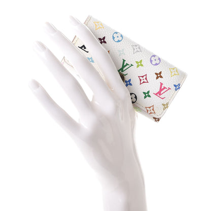 Louis Vuitton Monogram Multicolor Multicles 4 Key Holder White Litchi 2 of 7