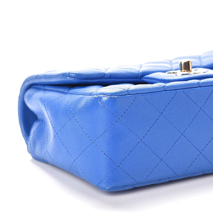 Chanel Lambskin Quilted Mini Rectangular Flap Royal Blue 9 of 11
