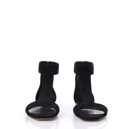 Jimmy Choo Suede Bethel Flat Sandals 37.5 Black 3 of 9