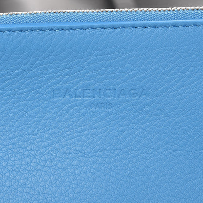 Balenciaga Veau Baltimore Double Sided Medium Everyday Tote Gris Fossile Bleu Turquoise 8 of 9