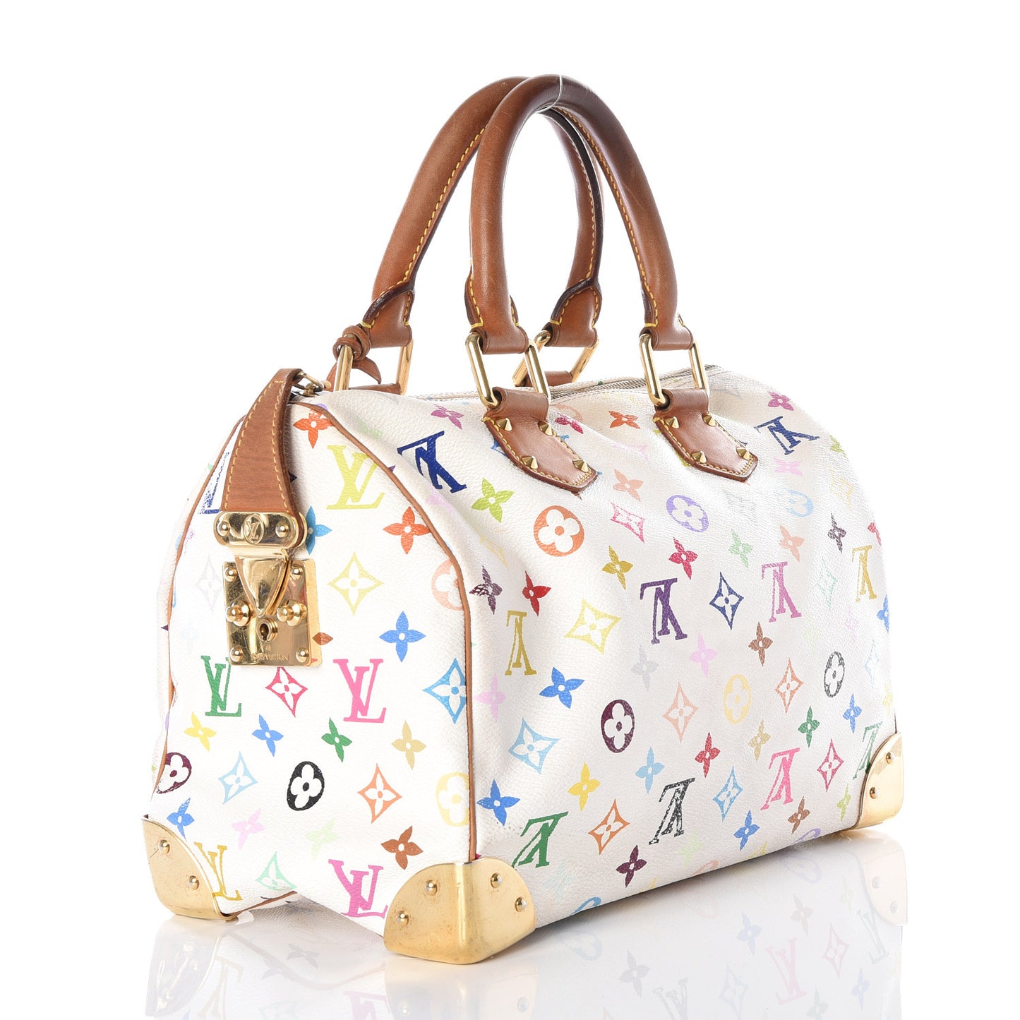 Monogram Multicolor Speedy 30 White