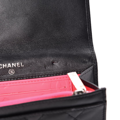 Chanel Calfskin Quilted Cambon Flap Wallet Black 8 of 13