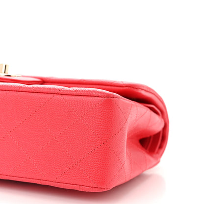 Chanel Caviar Quilted Small Double Flap Dark Pink 10 of 11