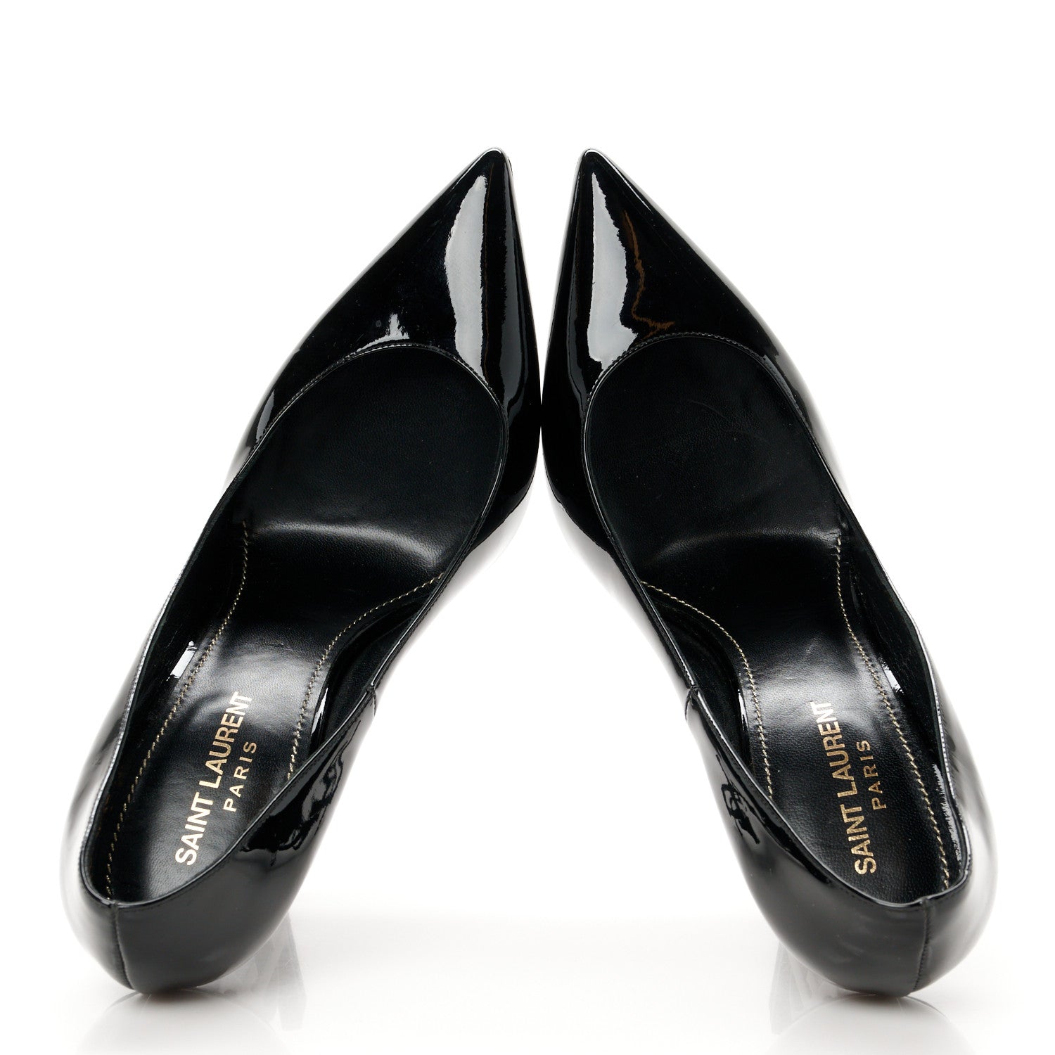 Saint Laurent Patent Calfskin Opyum 110 Pumps 39 Black 2 of 9