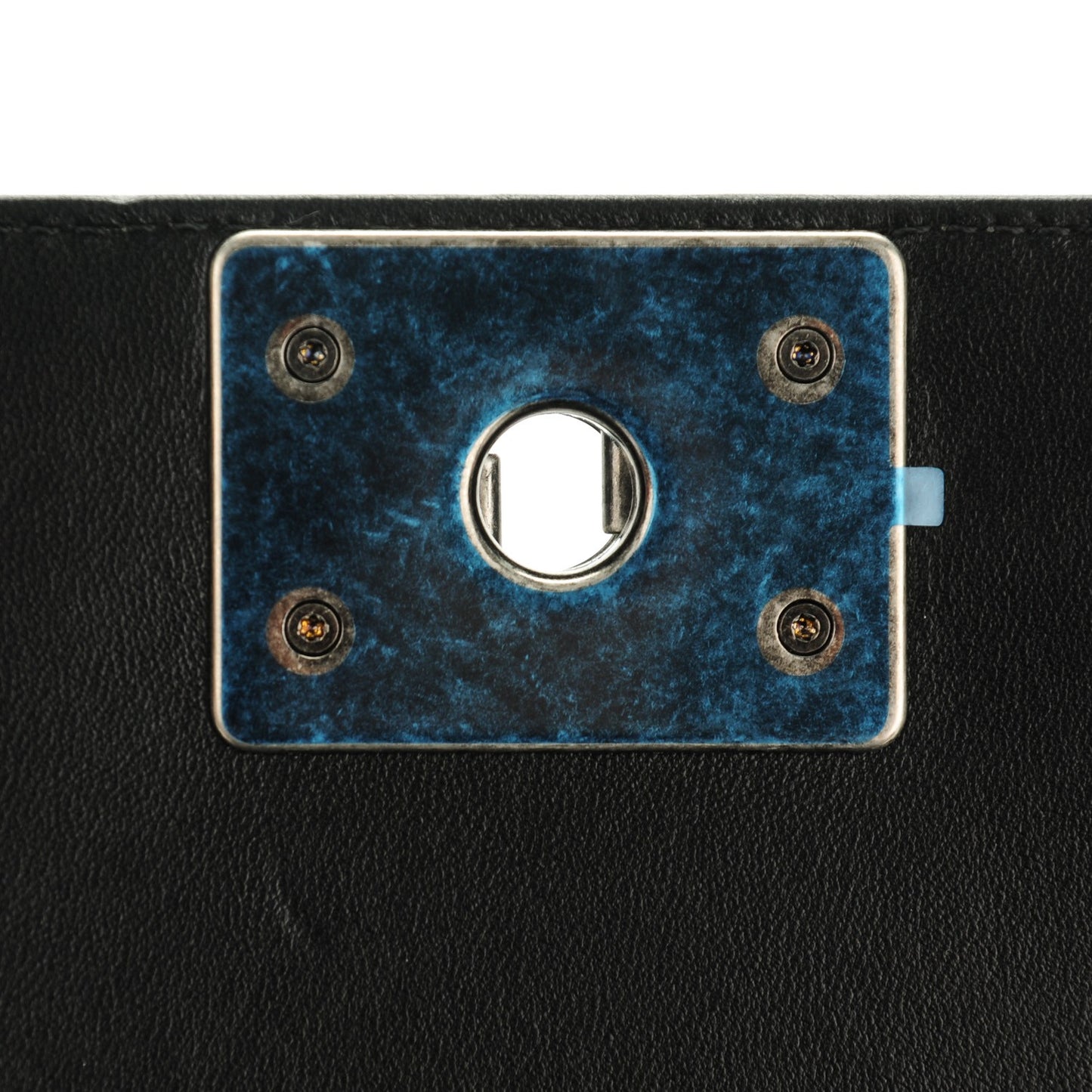 Lambskin Quilted Medium Boy Flap Black