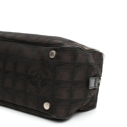 Chanel Nylon Travel Bowler Brown 10 of 11