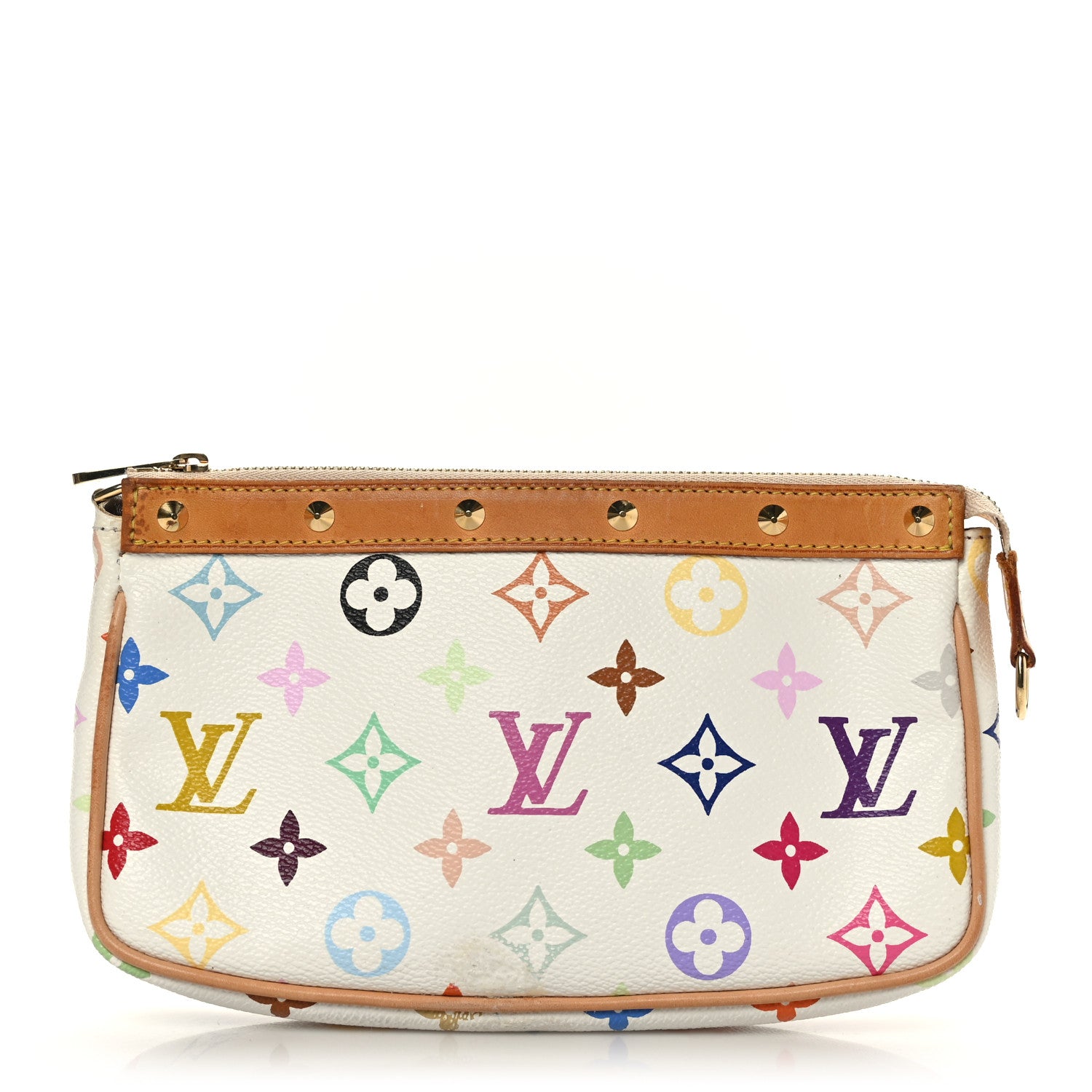Louis Vuitton Monogram Multicolor Pochette Accessories White 1 of 11