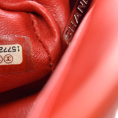 Chanel Lambskin Quilted Timeless Clutch Red 7 of 7