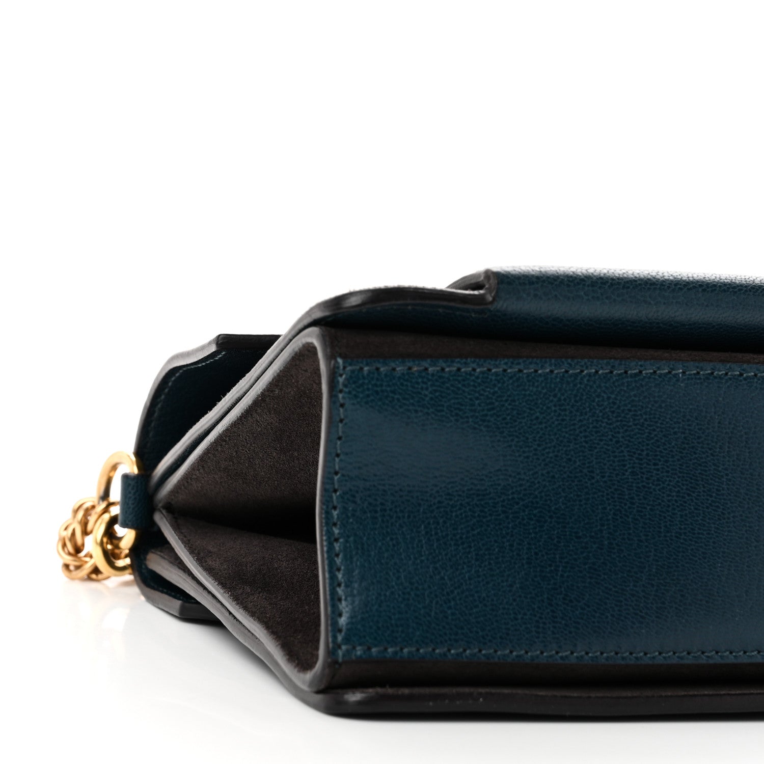Givenchy Goatskin Suede Small GV3 Shoulder Bag Blue Black 8 of 9