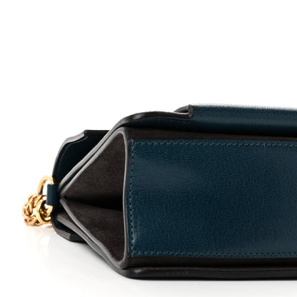 Givenchy Goatskin Suede Small GV3 Shoulder Bag Blue Black 8 of 9