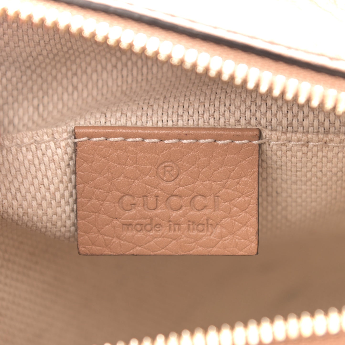 Pebbled Calfskin Small Soho Disco Bag Rose Beige
