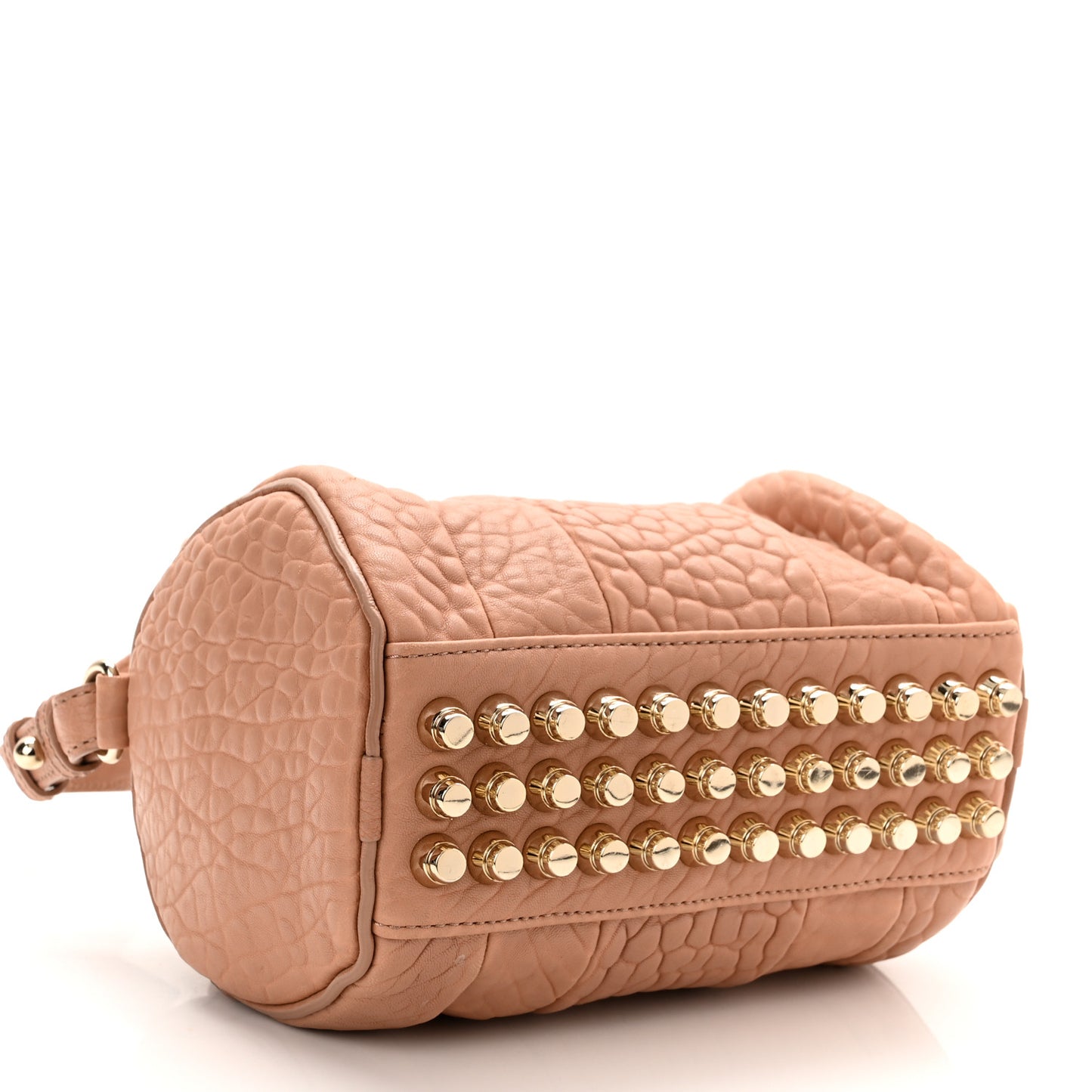 Pebbled Lambskin Mini Rockie Latte Gold Hardware