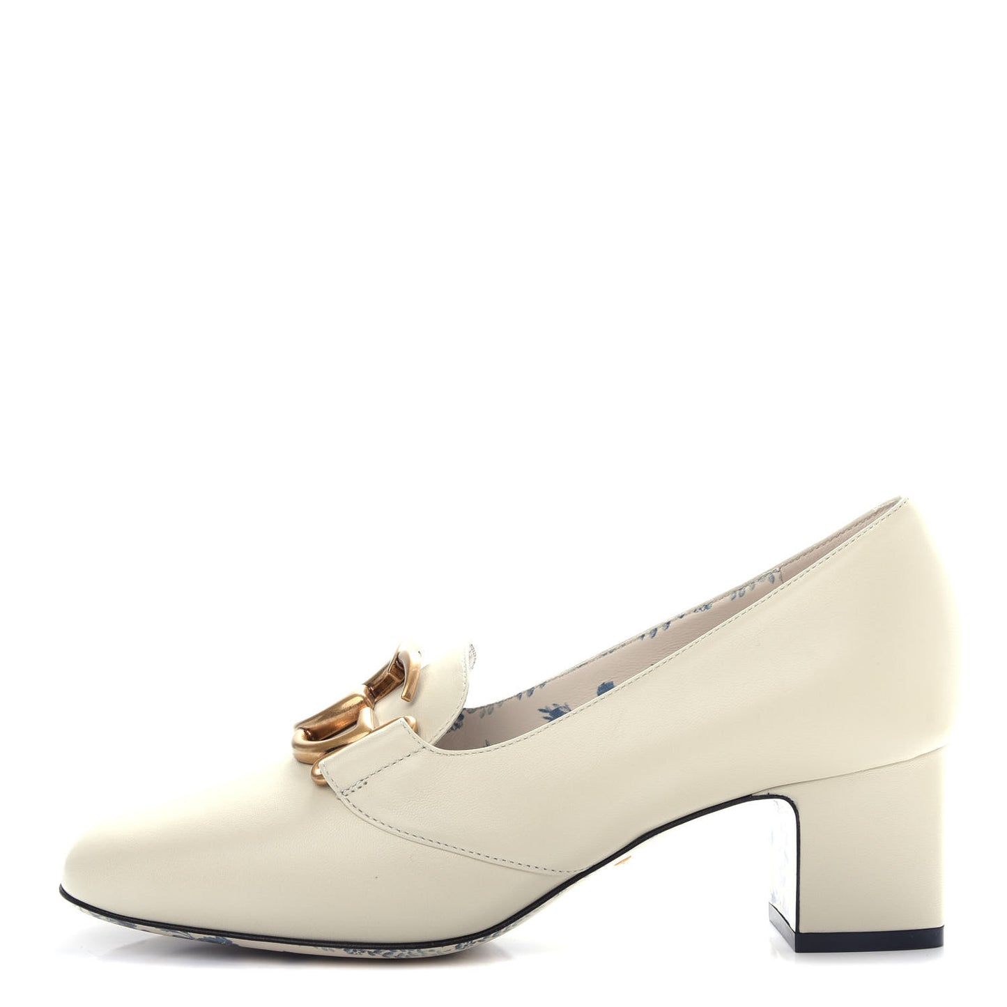 Malaga Kid GG Victoire 55mm Loafer Pumps 37 Vintage White