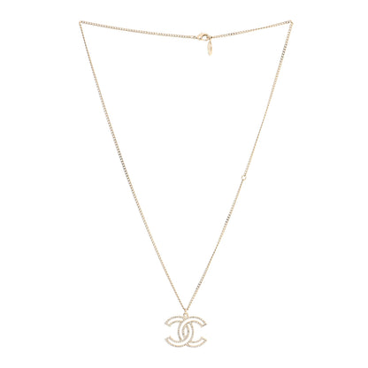 Chanel Crystal CC 100 Anniversary Necklace Gold 3 of 5