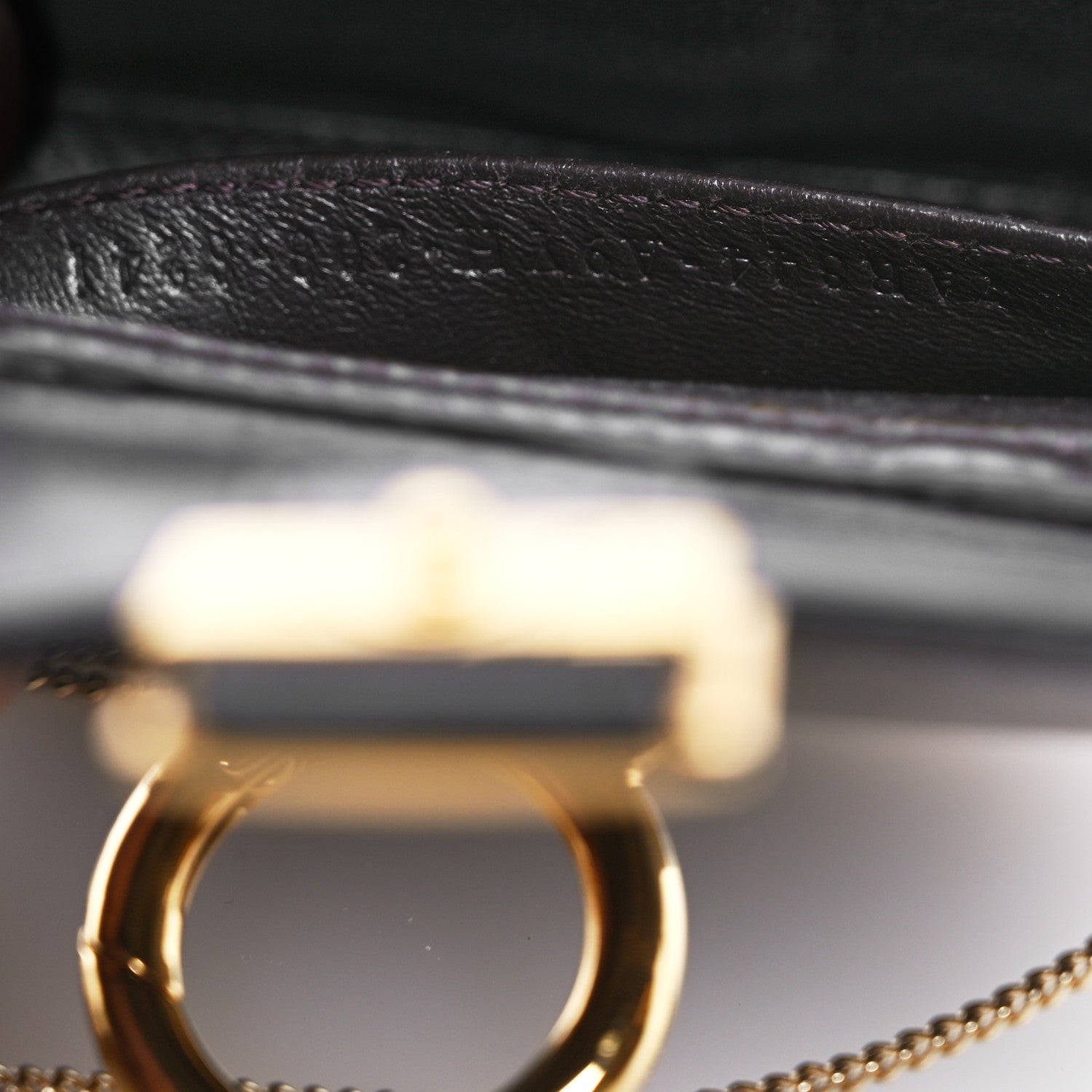 Fendi Glazed Fabric FF 1974 Nano Baguette Charm Mogano Panna 8 of 11