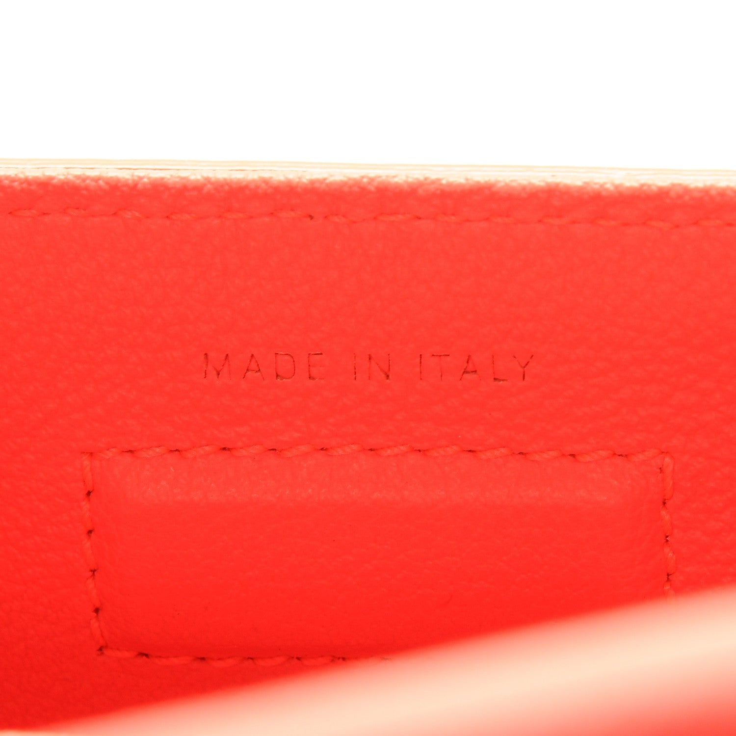 Christian Dior Grained Calfskin Mini Diorever Flap Fluorescent Goji Pink 7 of 7