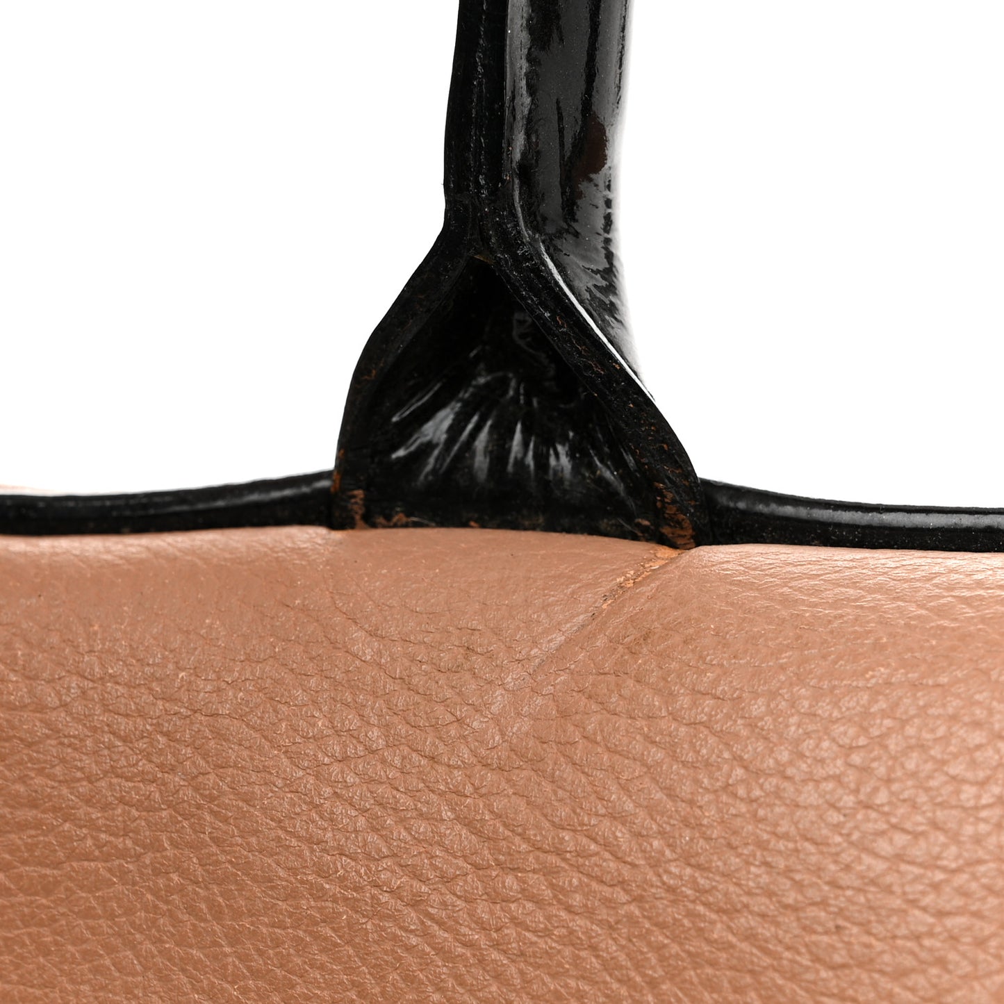 Calfskin Quilted Large Bowler Beige Black