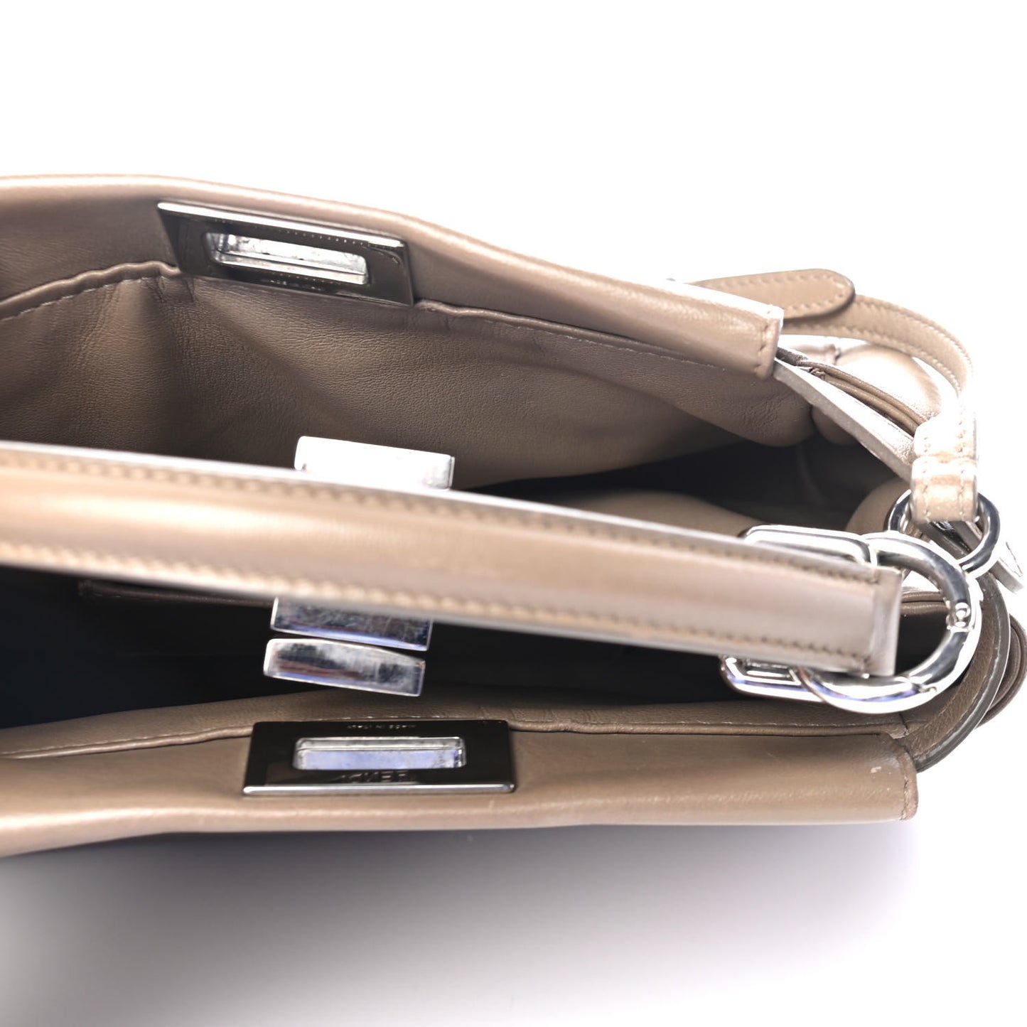 Nappa Mini Peekaboo Iconic Satchel Tortora