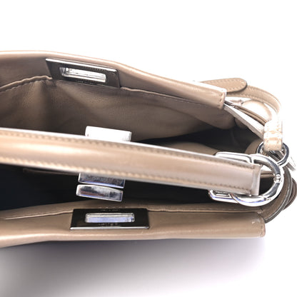Fendi Nappa Mini Peekaboo Iconic Satchel Tortora 4 of 4
