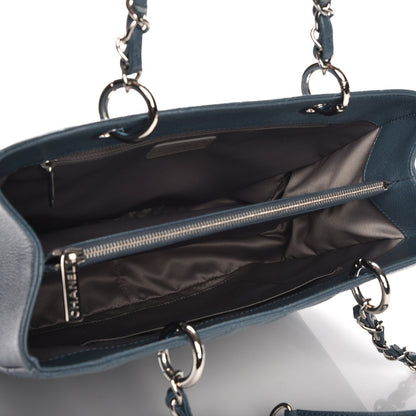 Chanel Caviar Quilted Grand Shopping Tote GST Blue 5 of 10