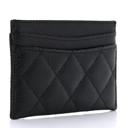 Chanel Caviar Quilted Card Holder Black 3 of 8