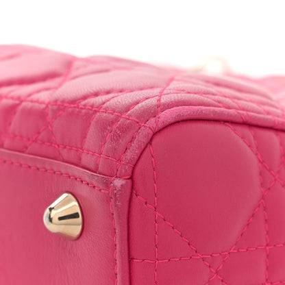 Christian Dior Lambskin Cannage Large Lady Dior Pink 12 of 14