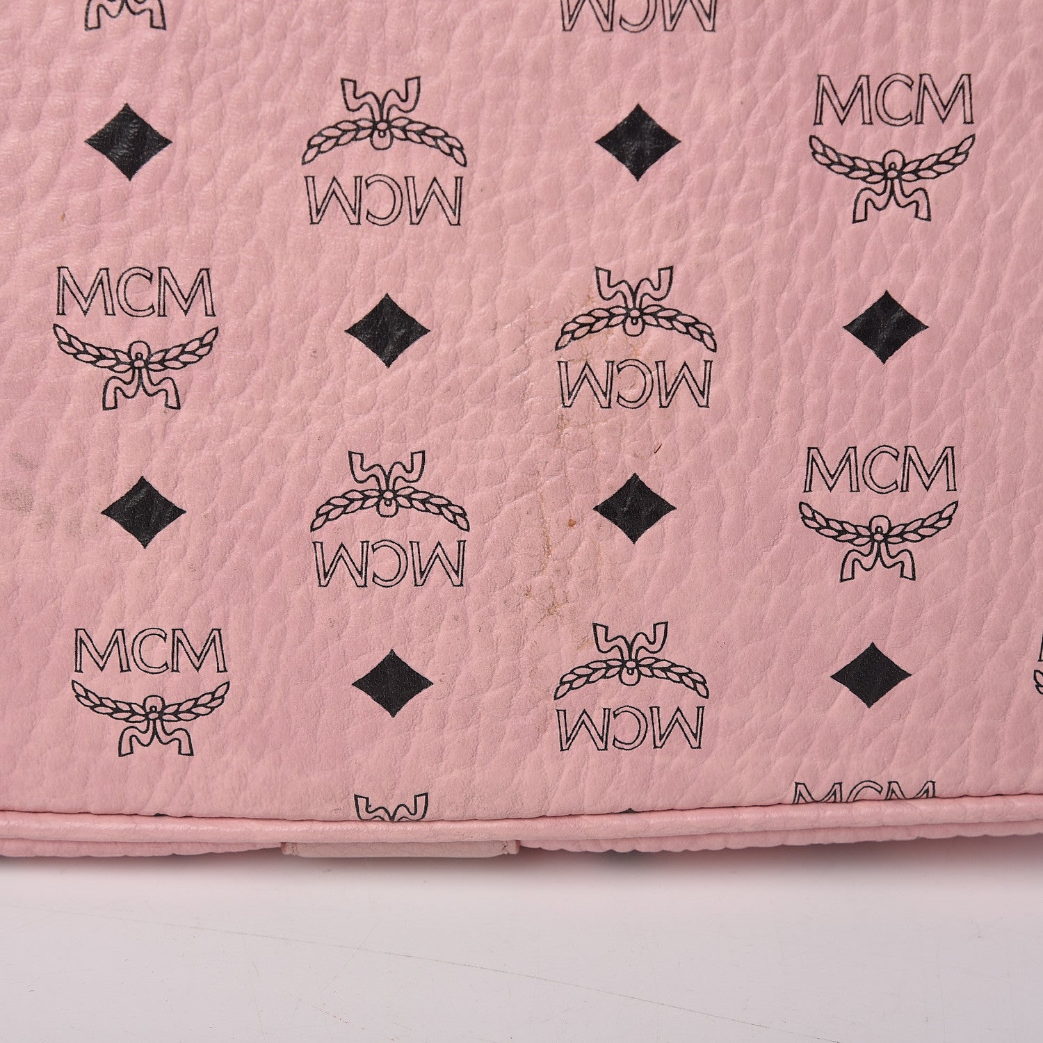 MCM Visetos Medium Liz Reversible Shopper Tote Soft Pink 11 of 21