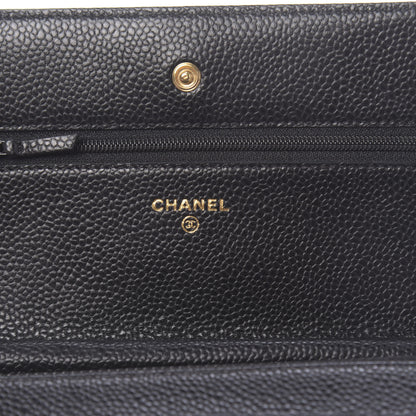 Chanel Caviar Quilted Wallet On Chain WOC Black 6 of 12