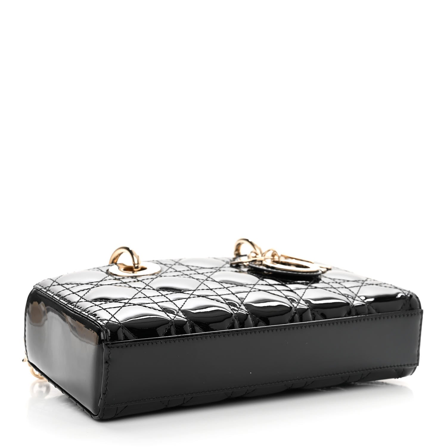 Christian Dior Patent Cannage Small Lady D-Joy Black 4 of 14