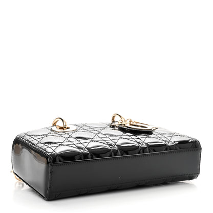 Christian Dior Patent Cannage Small Lady D-Joy Black 4 of 14