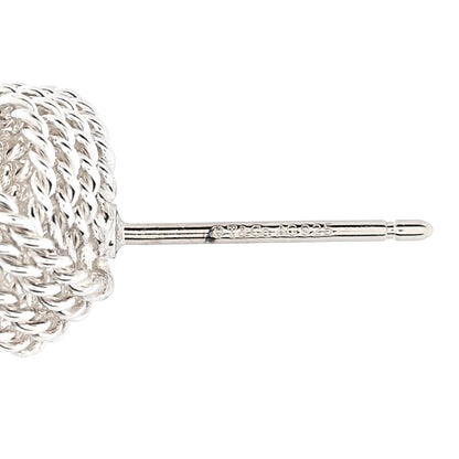 Tiffany Sterling Silver Twist Knot Earrings 4 of 5