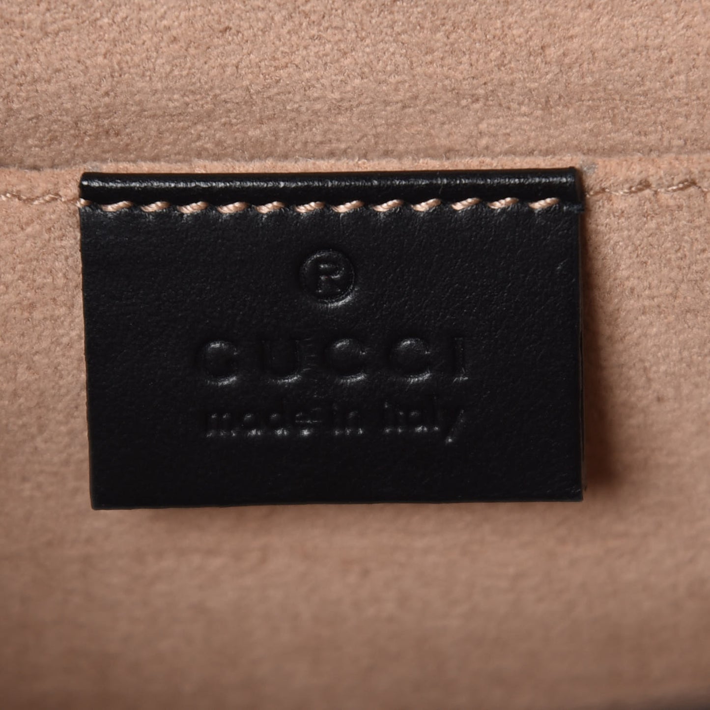 Calfskin GG Supreme Monogram Small Padlock Shoulder Bag Black Gold