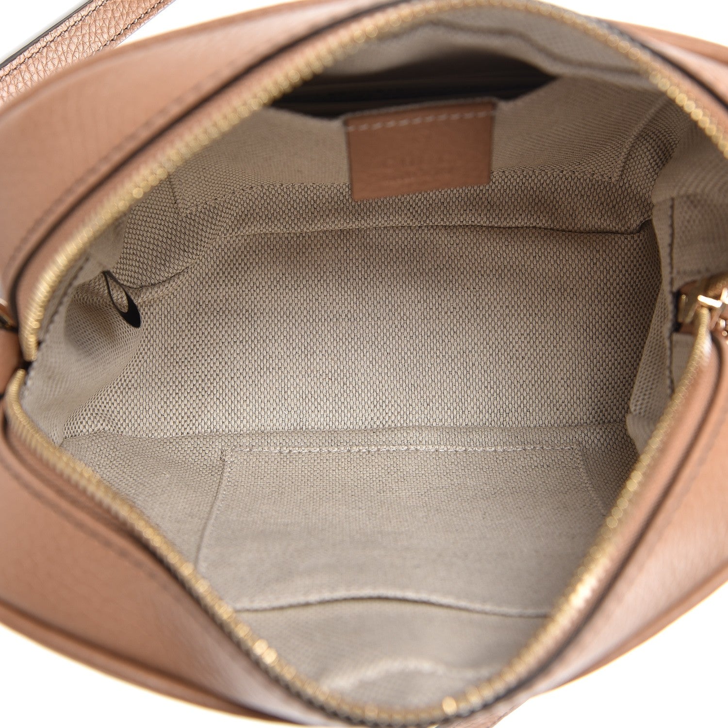 Gucci Pebbled Calfskin Small Soho Disco Bag Rose Beige 5 of 7