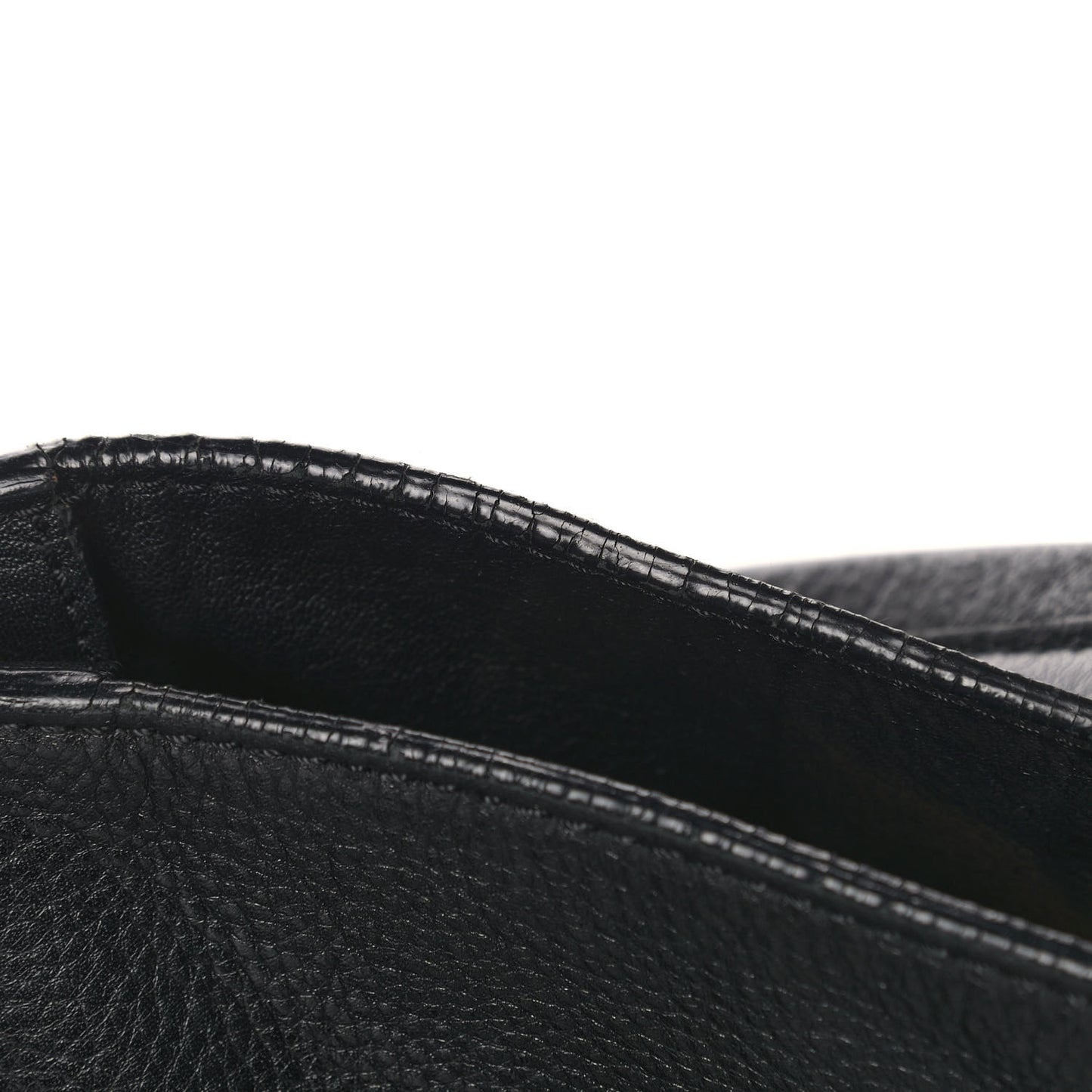 Grainy Calfskin Tote Black