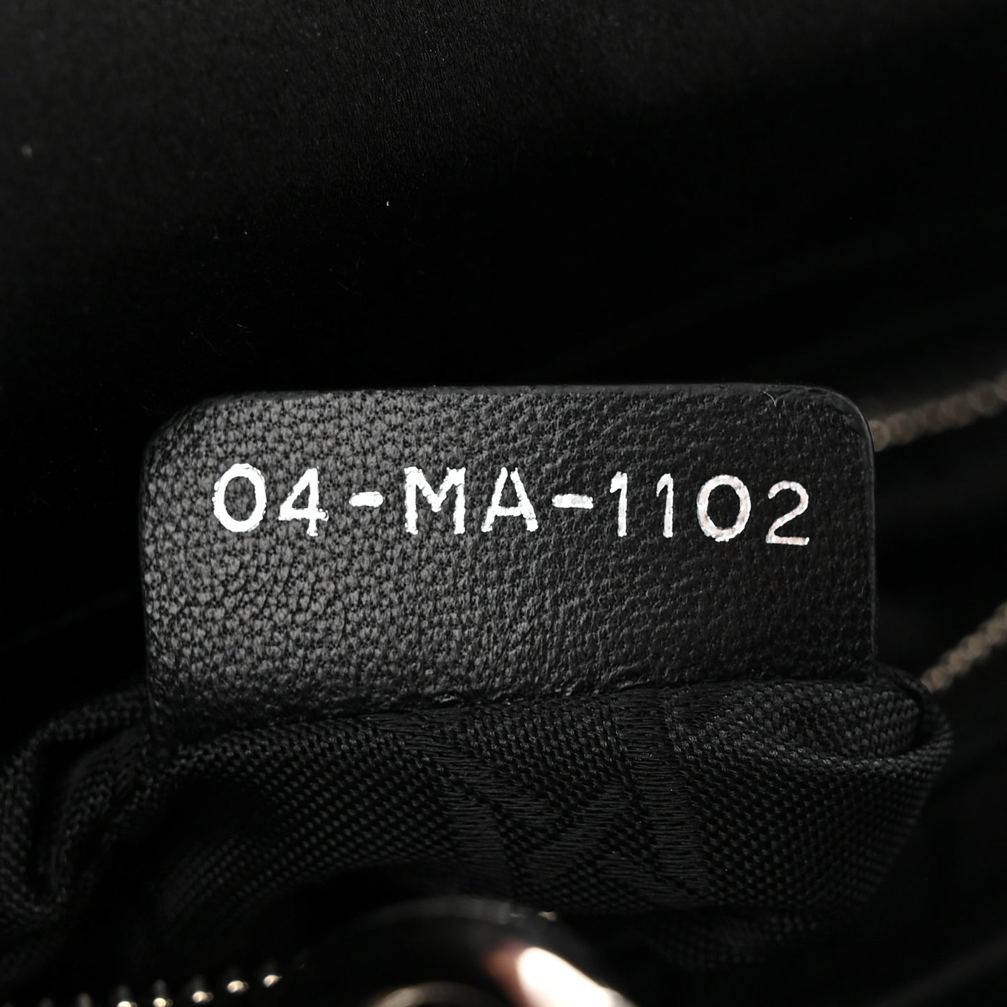Satin Cannage Mini Lady Dior Black