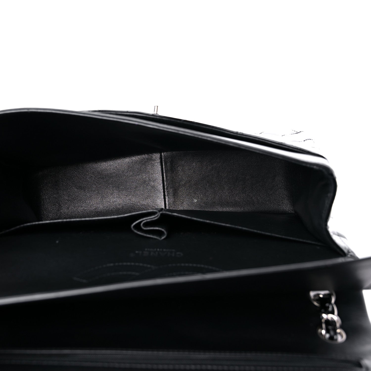 Chanel Patent Quilted Jumbo Double Flap Black 5 of 12