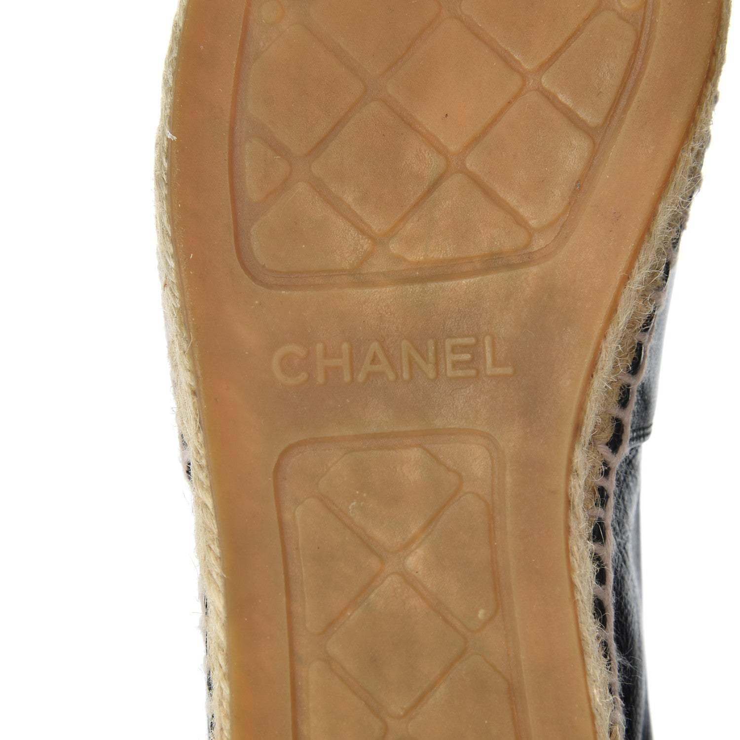 Chanel Lambskin CC Espadrilles 37 Black 7 of 27