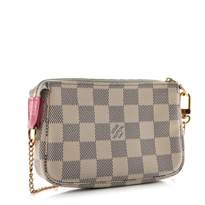 Louis Vuitton Damier Azur 2017 Christmas Animation Mini Pochette Accessories 3 of 9