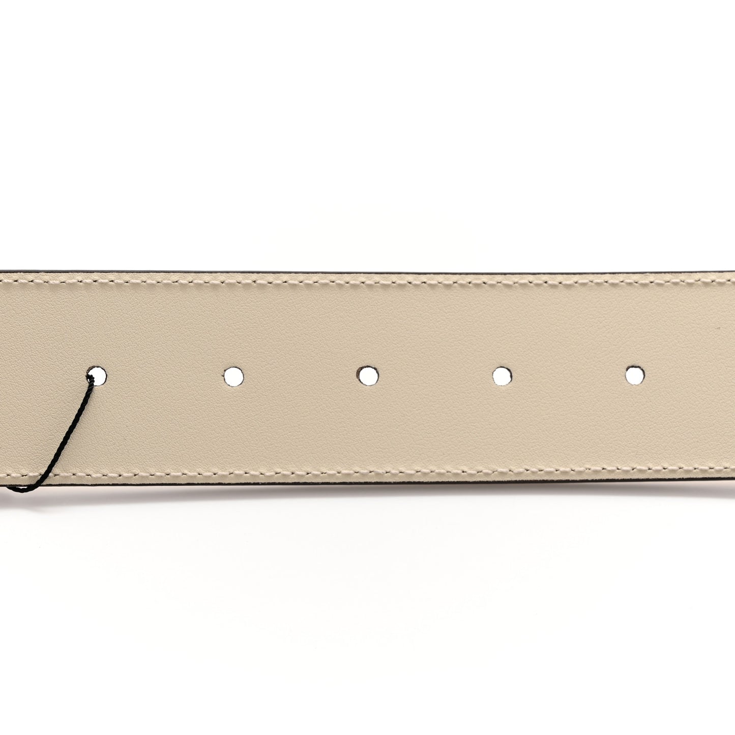 Plutone Calfskin Palladium Double G 40mm Belt 85 34 Mystic White
