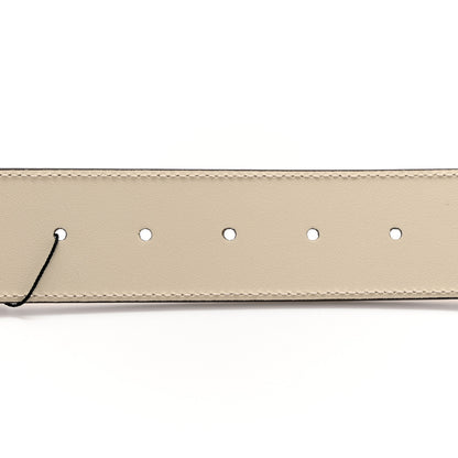 Gucci Plutone Calfskin Palladium Double G 40mm Belt 85 34 Mystic White 4 of 10
