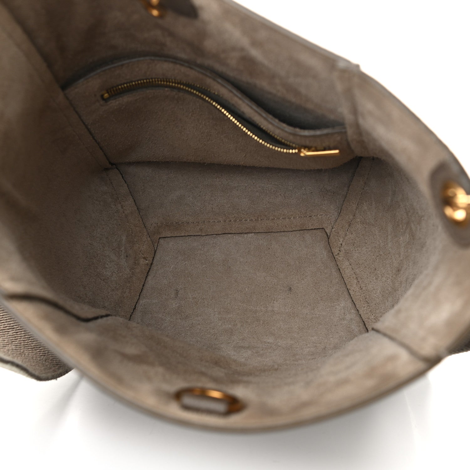 Celine Soft Grained Calfskin Small Sangle Bucket Bag Taupe 5 of 9
