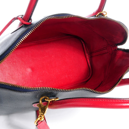 Hermes Courchevel Bi Color Bolide 35 Indigo Rouge Vif 5 of 8