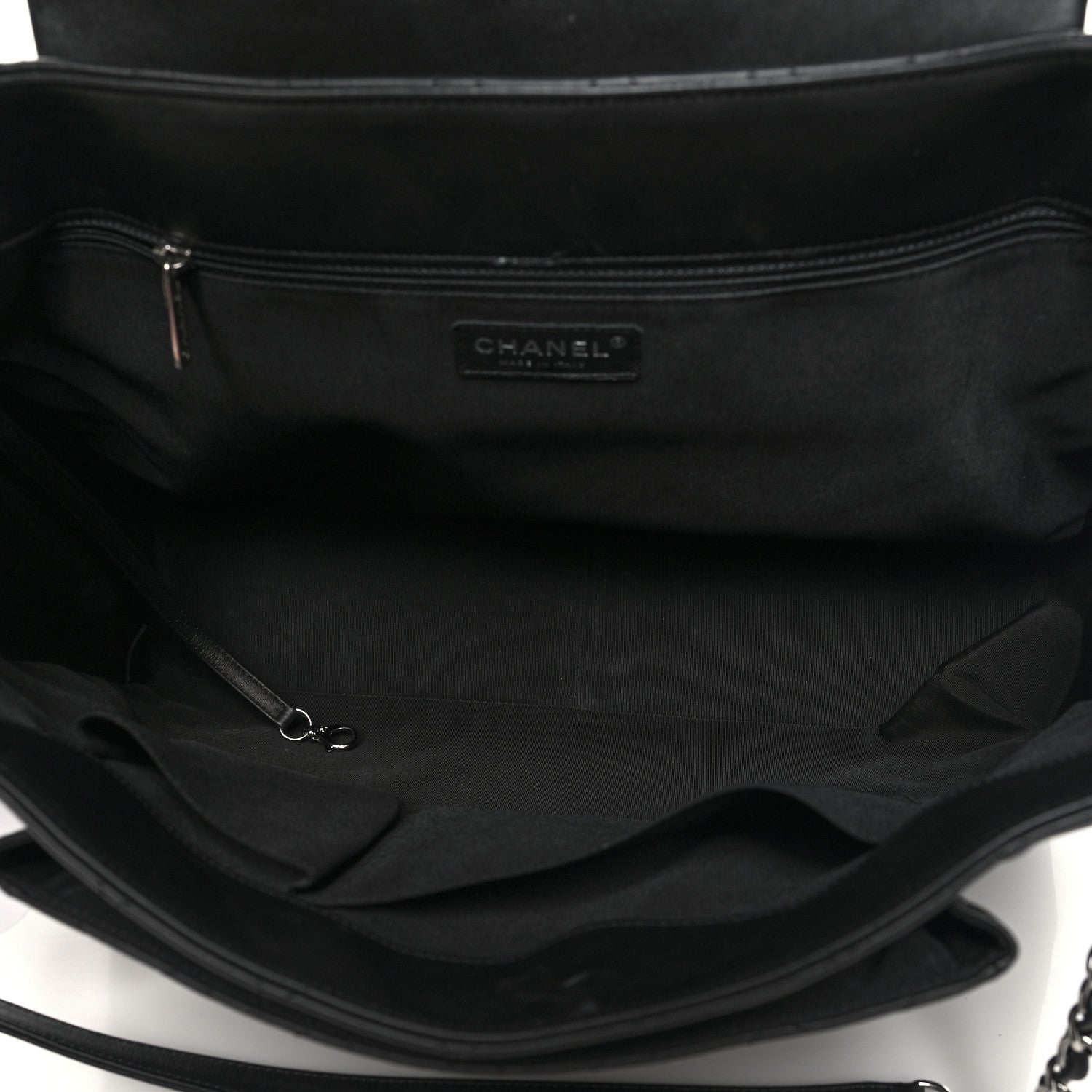 Chanel Calfskin Quilted Flap Tote Black 5 of 11