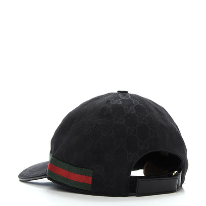 Gucci Monogram Web Baseball Hat M Black 4 of 7