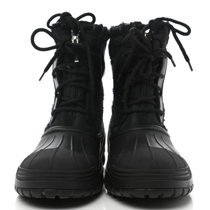 Christian Dior Rubber Nylon D-Venture 40 Boots Black 2 of 8