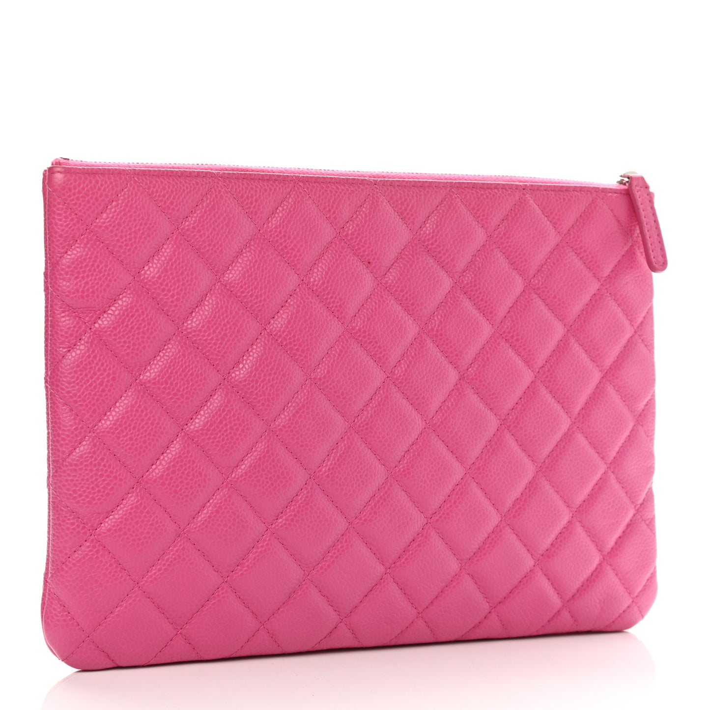 Caviar Quilted Medium Cosmetic Case Pink