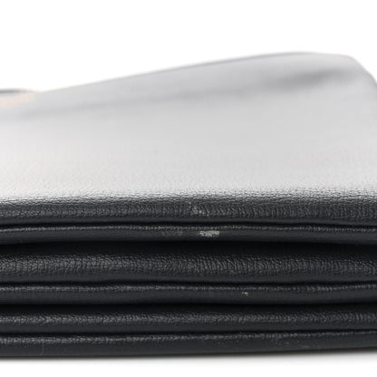 Celine Lambskin Large Trio Crossbody Bag Navy Blue 10 of 10
