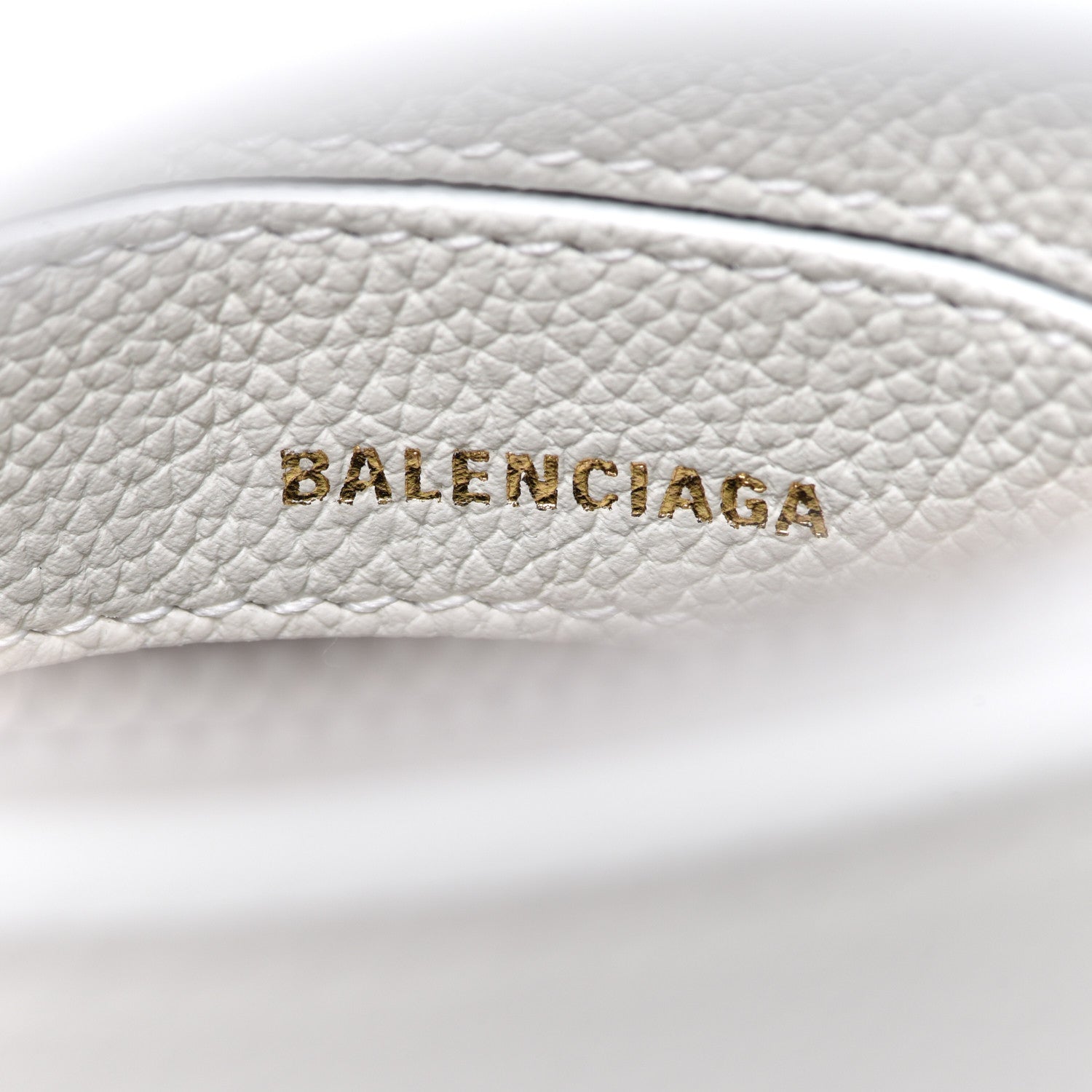 Balenciaga Grained Calfskin XXS Ville Top Handle Bag White Black 6 of 10